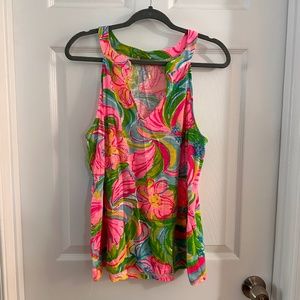 Lilly Pulitzer Arya Tank Top in “So Appealing”  XL (READ DESCRIPTION)